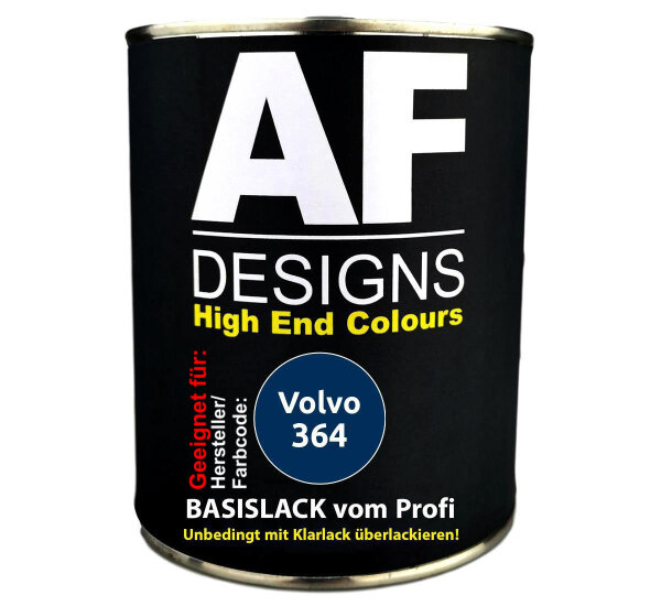 1L Autolack für Volvo 364 Atlantis Blue Metallic  Autolack Spritzfertig