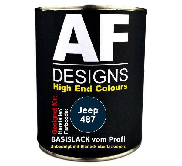 1L Autolack für Jeep 487 Blue Notturno Perl  Autolack Spritzfertig