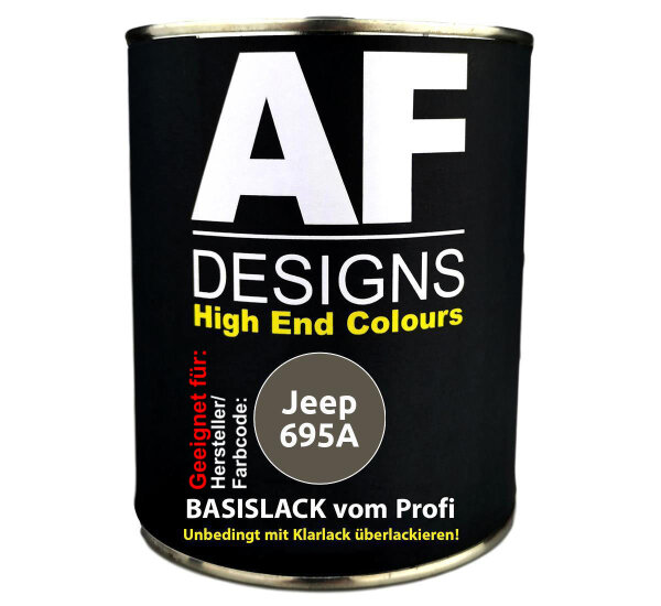 1L Autolack für Jeep 695A Grigio Quarzo Metallic  Autolack Spritzfertig