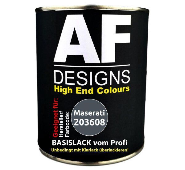 1L Autolack für Maserati 203608 Grigio Palladio Metallic  Autolack Spritzfertig