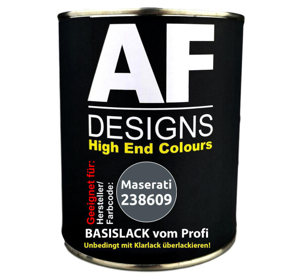 1L Autolack für Maserati 238609 Grigio Palladio Metallic  Autolack Spritzfertig