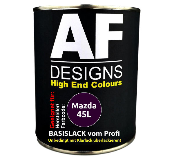 1L Autolack für Mazda 45L Moonlight Violet Perl X.  Autolack Spritzfertig