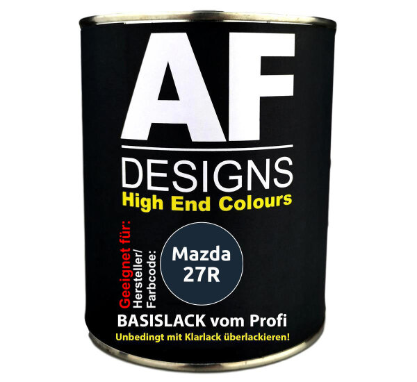 1L Autolack für Mazda 27R Ink Blue Metallic  Autolack Spritzfertig
