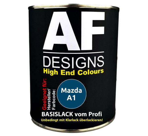 1L Autolack für Mazda A1 Royal Blue Metallic  Autolack Spritzfertig