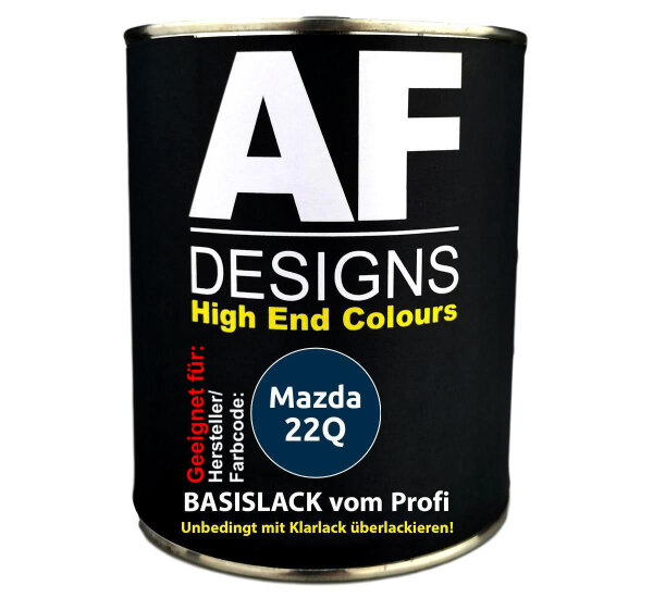 1L Autolack für Mazda 22Q Dark Blue Perl Metallic  Autolack Spritzfertig
