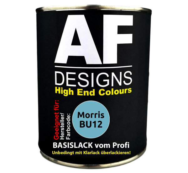 1L Autolack für Morris BU12 Irish Blue  Autolack Spritzfertig