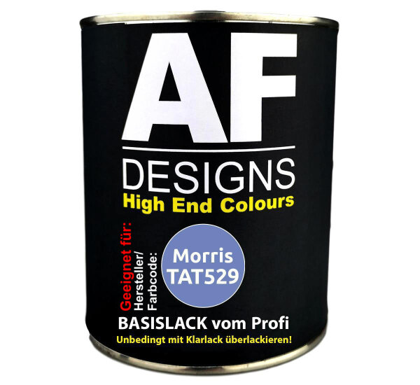 1L Autolack für Morris TAT529 Amethyst Blue Metallic  Autolack Spritzfertig