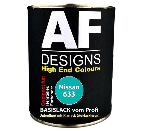 1L Autolack für Nissan 633 Mint  Autolack Spritzfertig