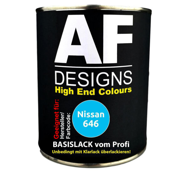 1L Autolack für Nissan 646 Light Blue  Autolack Spritzfertig
