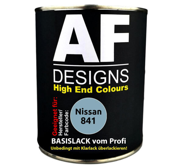 1L Autolack für Nissan 841 Grey Metallic  Autolack Spritzfertig
