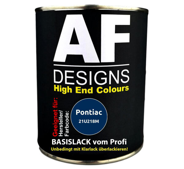 1L Autolack für Pontiac 21U218M Laser Blue Metallic  Autolack Spritzfertig