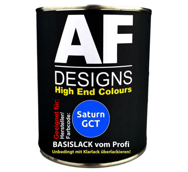 1L Autolack für Saturn GCT Moroccan Blue Metallic  Autolack Spritzfertig