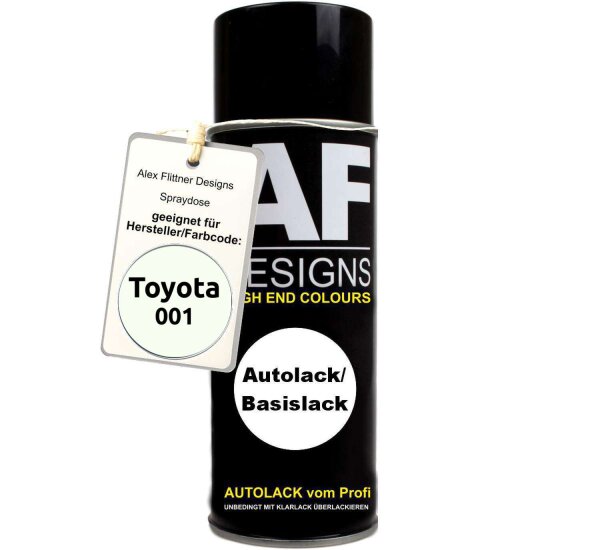 Für Toyota 001 Pan White Spraydose Basislack Sprühdose 400ml