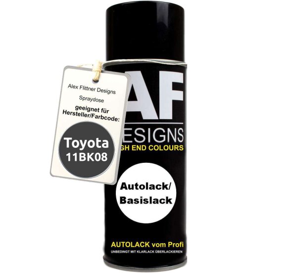 Für Toyota 11BK08 Black Metallic Mat Spraydose Basislack Sprühdose 400ml