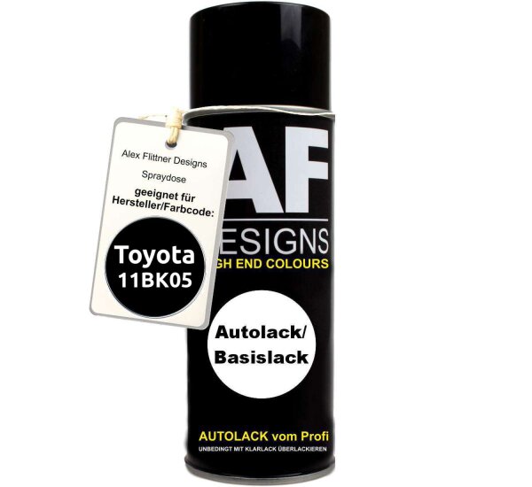 Für Toyota 11BK05 Black Metallic Spraydose Basislack Sprühdose 400ml