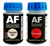 Lackstift für Toyota 058 White + Klarlack je 50ml...