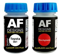 Lackstift für Toyota 061 Diamond White + Klarlack je 50ml Autolack Basislack SET