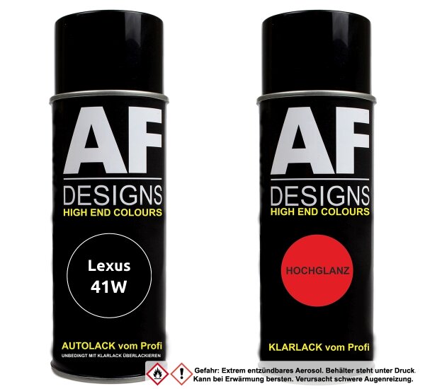 Spraydose für Lexus 41W Stealth Perl Basislack Klarlack Sprühdose 400ml