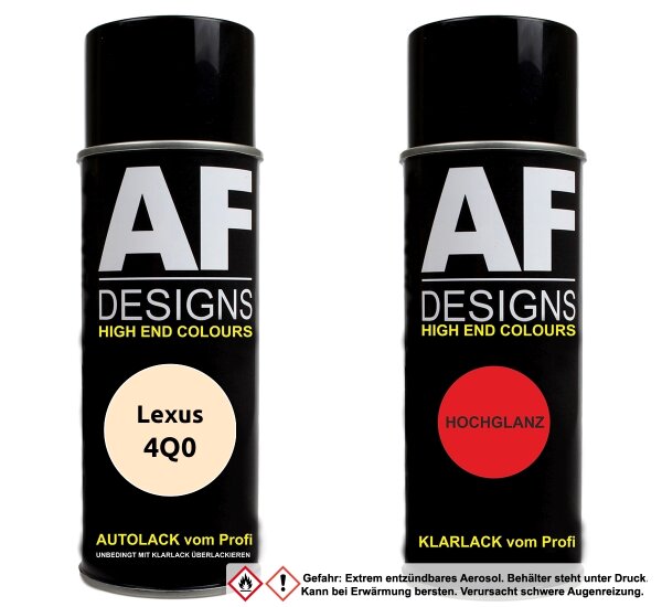 Spraydose für Lexus 4Q0 Yanmar Beige Basislack Klarlack Sprühdose 400ml