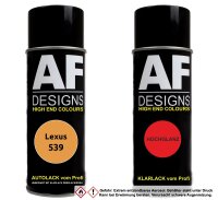 Spraydose für Lexus 539 Orange Basislack Klarlack...