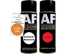 Spraydose für Lexus 358 Orange Basislack Klarlack Sprühdose 400ml