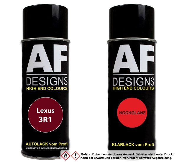 Spraydose für Lexus 3R1 Red Crystal Shine Perl Basislack Klarlack Sprühdose 400ml