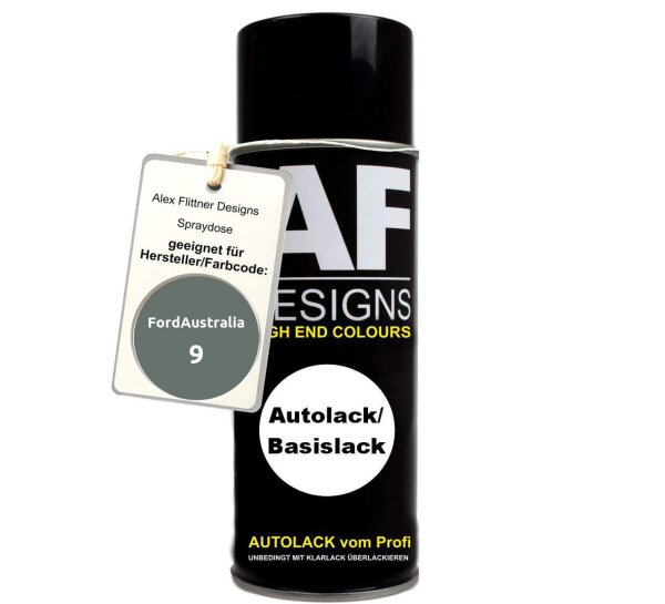 Für FordAustralia 9 Alberto Green Metallic Spraydose Basislack Sprühdose 400ml