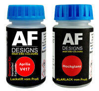 Lackstift Set für Aprilia V417 Rosso Corsa +...