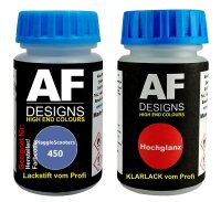 Lackstift Set für PiaggioScooters 450 Blu + Klarlack...