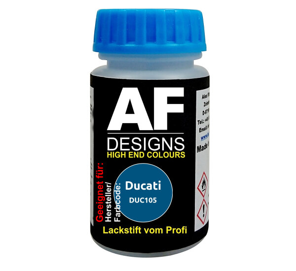 Lackstift für Ducati DUC105 Blu Metallic schnelltrocknend Tupflack Motorradlack