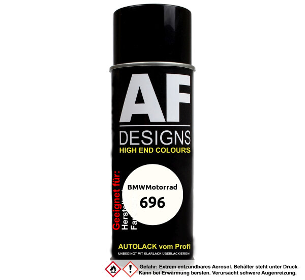 Motorradlack Spraydose für BMWMotorrad 696 Auraweiss Basislack Sprühdose 400ml