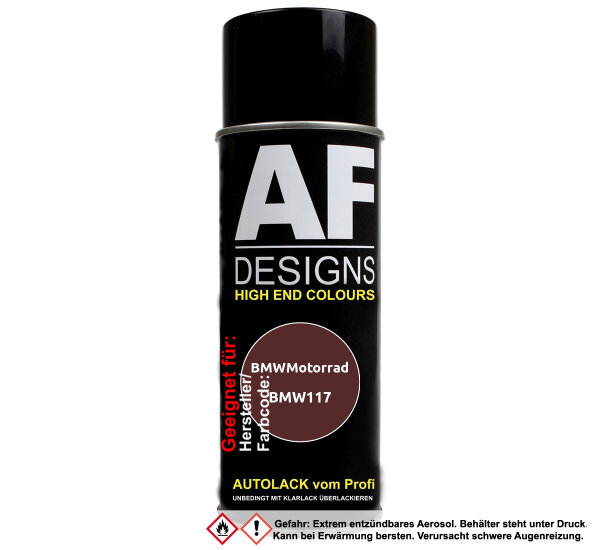 Motorradlack Spraydose für BMWMotorrad BMW117 Rot Metallic Basislack Sprühdose 400ml