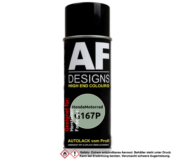 Motorradlack Spraydose für HondaMotorrad G167P Green Metallic Basislack Sprühdose 400ml