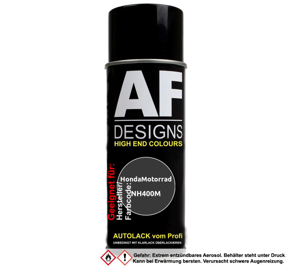 Motorradlack Spraydose für HondaMotorrad NH400M Black Panteon Metallic Basislack Sprühdose 400ml