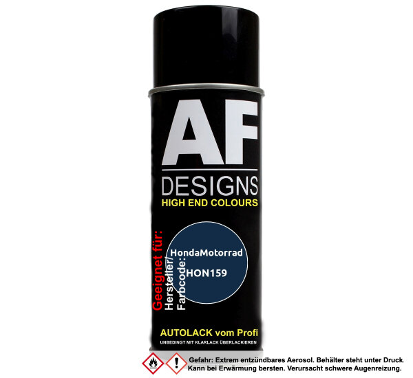 Motorradlack Spraydose für HondaMotorrad HON159 Dark Blue Perl Basislack Sprühdose 400ml