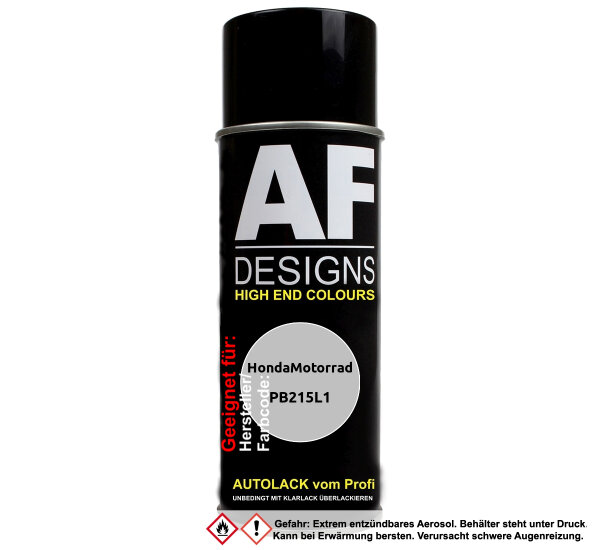 Motorradlack Spraydose für HondaMotorrad PB215L1 Grigio Metallic Basislack Sprühdose 400ml