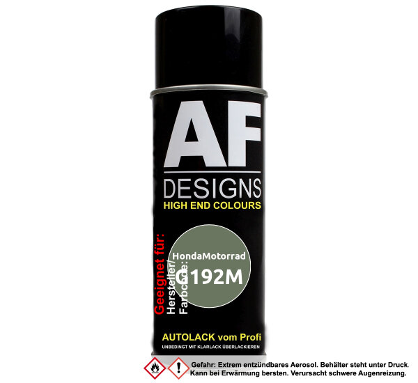 Motorradlack Spraydose für HondaMotorrad G192M Highlands Green Metallic Basislack Sprühdose 400ml