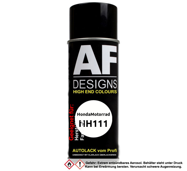 Motorradlack Spraydose für HondaMotorrad NH111 White 2C Basislack Sprühdose 400ml