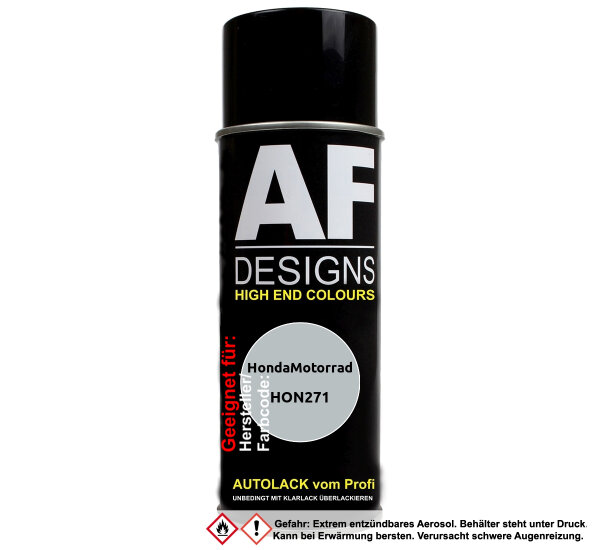 Motorradlack Spraydose für HondaMotorrad HON271 Silver Metallic Basislack Sprühdose 400ml