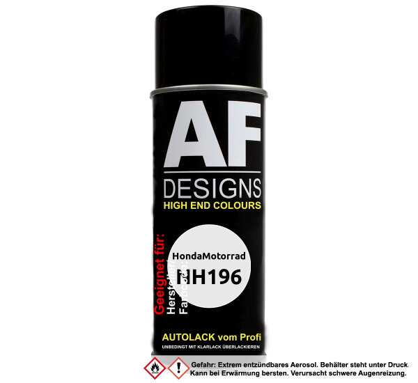 Motorradlack Spraydose für HondaMotorrad NH196 White Basislack Sprühdose 400ml