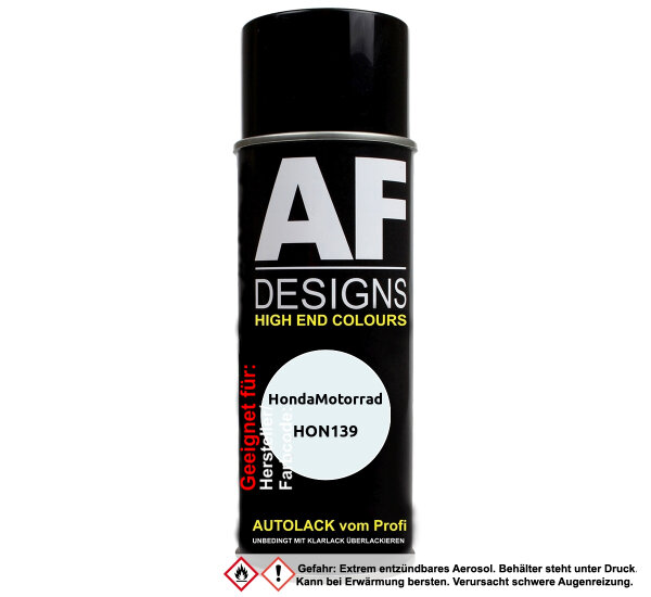Motorradlack Spraydose für HondaMotorrad HON139 White Perl Basislack Sprühdose 400ml