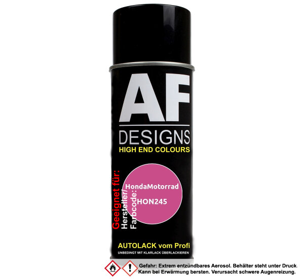 Motorradlack Spraydose für HondaMotorrad HON245 Pink 3C Basislack Sprühdose 400ml