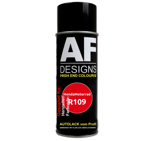 Motorradlack Spraydose für HondaMotorrad R109 Red 3C Basislack Sprühdose 400ml