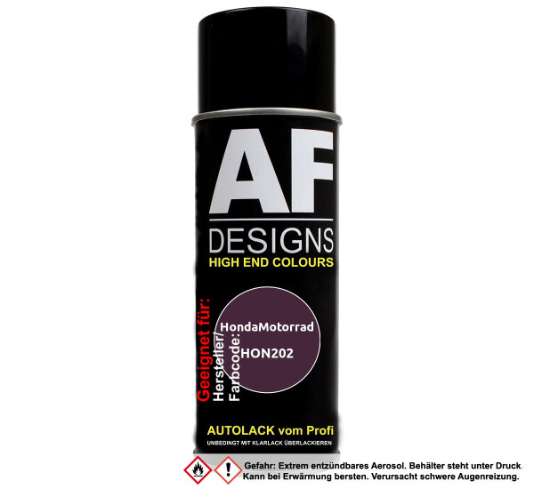 Motorradlack Spraydose für HondaMotorrad HON202 Royal Magenta Perl Basislack Sprühdose 400ml
