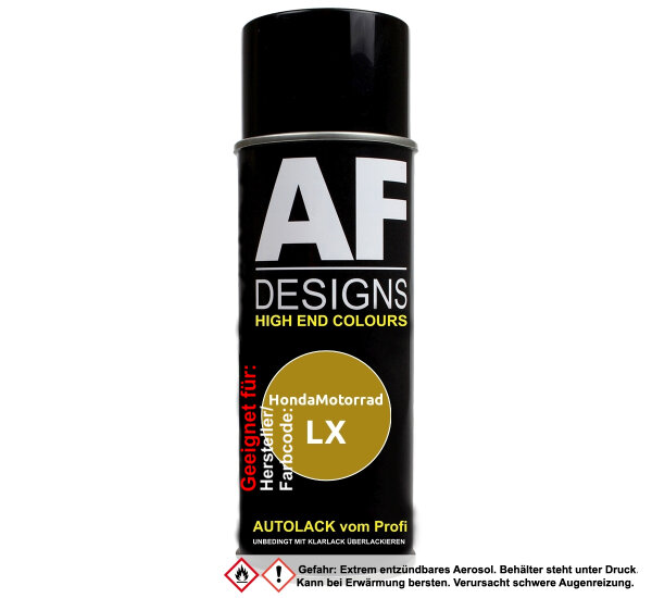 Motorradlack Spraydose für HondaMotorrad LX Candy Gold Perl Metallic Basislack Sprühdose 400ml
