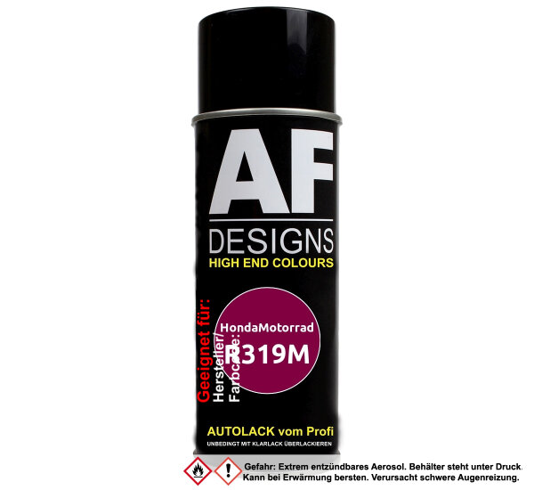 Motorradlack Spraydose für HondaMotorrad R319M Bloom Red Metallic Basislack Sprühdose 400ml
