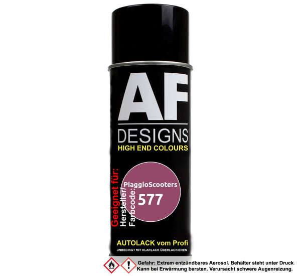 Motorradlack Spraydose für PiaggioScooters 577 Rosa Venere Metallic Basislack Sprühdose 400ml