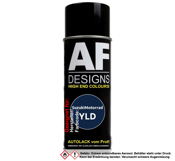 Motorradlack Spraydose für SuzukiMotorrad YLD Blue Metallic Basislack Sprühdose 400ml