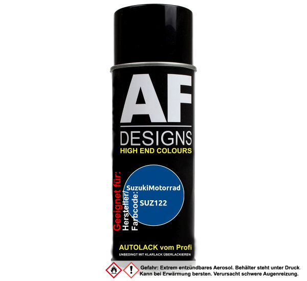 Motorradlack Spraydose für SuzukiMotorrad SUZ122 Blue Perl Basislack Sprühdose 400ml