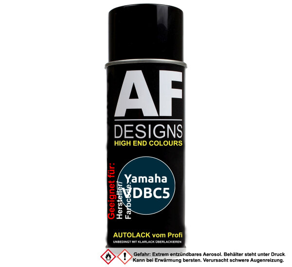 Motorradlack Spraydose für Yamaha VDBC5 Dark Blue Perl Basislack Sprühdose 400ml